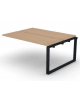 Allungo per benches doppio - piano melaminico spessore mm 30 e gamba ad anello chiuso - Colori a scelta - cm 160x125x74,5h