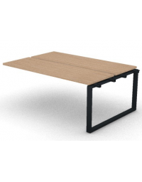 Allungo per benches doppio - piano melaminico spessore mm 30 e gamba ad anello chiuso - Colori a scelta - cm 180x125x74,5h