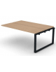 Allungo per benches doppio - piano melaminico spessore mm 30 e gamba ad anello chiuso - Colori a scelta - cm 180x125x74,5h