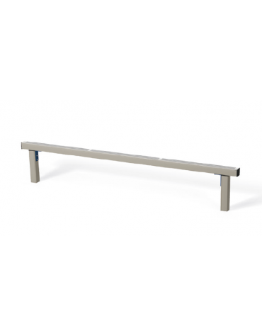 Asse per esercizi di camminamento in equilibrio con pali in alluminio - cm 302x9x54h