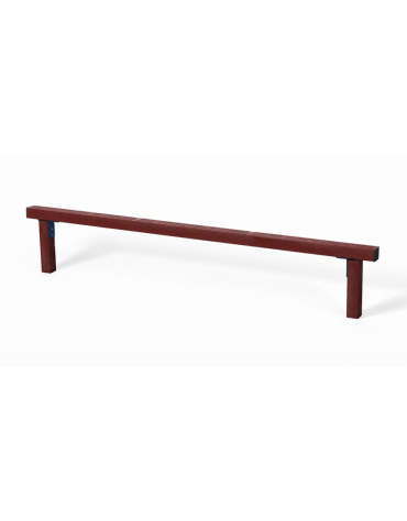 Asse per esercizi di camminamento in equilibrio con pali in plastica riciclata - cm 302x9x54h