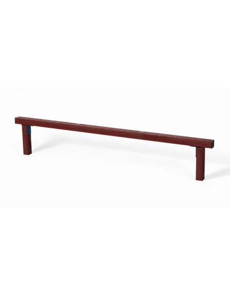 Asse per esercizi di camminamento in equilibrio con pali in plastica riciclata - cm 302x9x54h