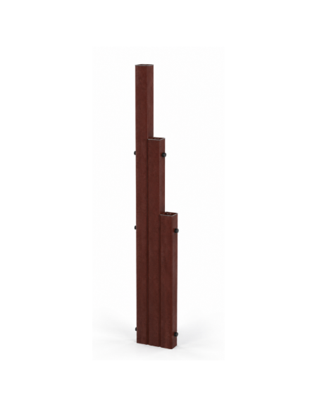Attrezzatura per esercizi stretching con pali in plastica riciclata di diverse altezze - cm 27x9x202h