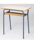 Banco monoposto con sottopiano in faggio pressocurvato - STRUTTURA Ø mm.28 - CM 70X50X82H - GRANDEZZA 7