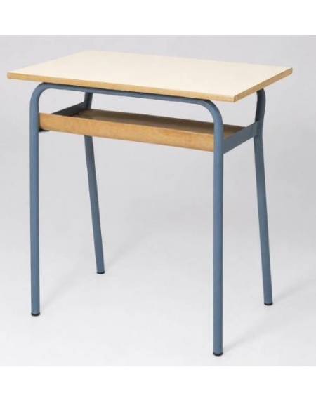 Banco monoposto con sottopiano in faggio pressocurvato - STRUTTURA Ø mm.28 - CM 70X50X82H - GRANDEZZA 7