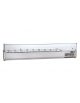 Vetrina refrigerata per pizzeria inox AISI 304 con vetri superiori dritti - Adatta a 8 bacinelle GN 1/3 - cm. 180x38x40h