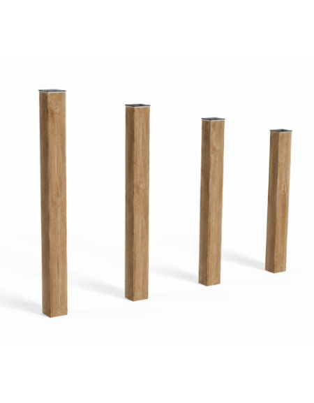 Pali per salti realizzati in legno di pino termotrattato a diverse altezze - cm 159x9x110h