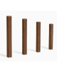 Pali per salti realizzati in alluminio rifinito in legno light a diverse altezze - cm 159x9x110h