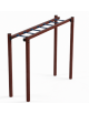 Arrampicata orizzontale per esercizi ginnici in plastica riciclata e tubi in acciaio - cm 299x84x251h