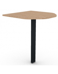 Terminale per scrivania profondit&agrave; cm 60, piano in melaminico spessore mm 18 e gamba autoportante - cm 60x60x73,5h