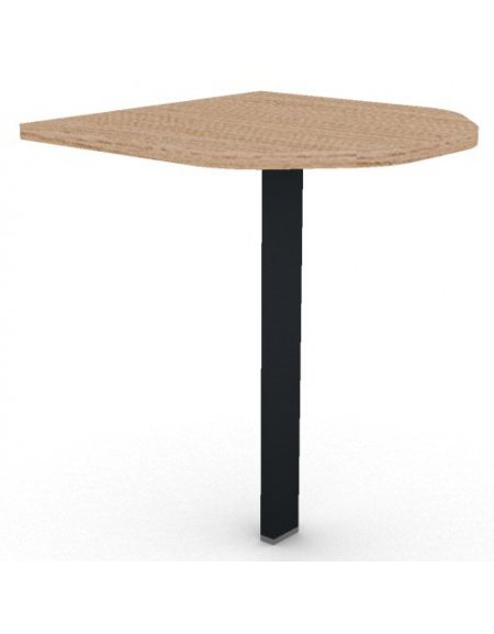 Terminale per scrivania profondità cm 60, piano in melaminico spessore mm 25 e gamba autoportante - cm 60x60x74h