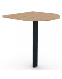 Terminale per scrivania profondit&agrave; cm 60, piano in melaminico spessore mm 25 e gamba autoportante - cm 60x60x74h