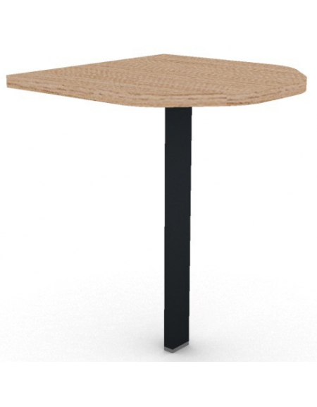 Terminale per scrivania profondità cm 80, piano in melaminico spessore mm 30 e gamba autoportante - cm 60x80x74,5h