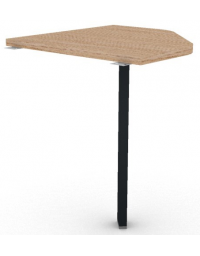 Raccordo simmetrico per scrivania profondit&agrave; cm 60, piano in melaminico spessore mm 30 e gamba autoportante - cm 60x60x74,5h
