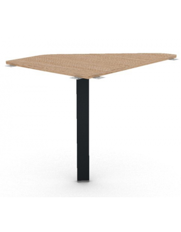 Raccordo Sx asimmetrico per scrivanie, piano in melaminico spessore mm 18 e gamba autoportante - cm 60x80x73,5h