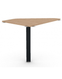 Raccordo Sx asimmetrico per scrivanie, piano in melaminico spessore mm 18 e gamba autoportante - cm 60x80x73,5h