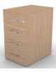 Cassettiera complanare per scrivania in melaminico con spessore piano mm 18 - Colori a scelta - cm 42x60x73,5h