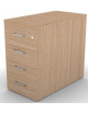 Cassettiera complanare per scrivania in melaminico con spessore piano mm 18 - Colori a scelta - cm 42x80x73,5h