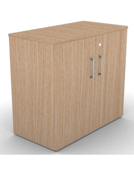 Mobile contenitore complanare con ante per scrivania in melaminico con spessore piano mm 18 - Colori a scelta - cm 42x80x73,5h