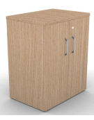 Mobile contenitore complanare con ante per scrivania in melaminico con spessore piano mm 25 - Colori a scelta - cm 42x60x74h