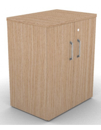 Mobile contenitore complanare con ante per scrivania in melaminico con spessore piano mm 25 - Colori a scelta - cm 42x60x74h