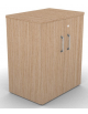 Mobile contenitore complanare con ante per scrivania in melaminico con spessore piano mm 25 - Colori a scelta - cm 42x60x74h