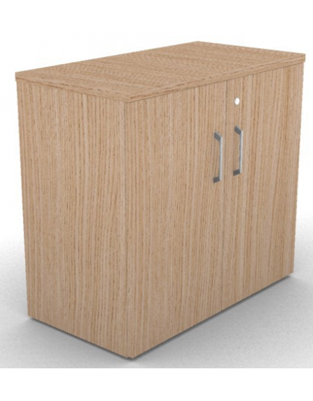 Mobile contenitore complanare con ante per scrivania in melaminico con spessore piano mm 25 - Colori a scelta - cm 42x80x74h