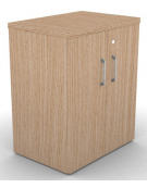 Mobile contenitore complanare con ante per scrivania in melaminico con spessore piano mm 30 - Colori a scelta - cm 42x60x74,5h