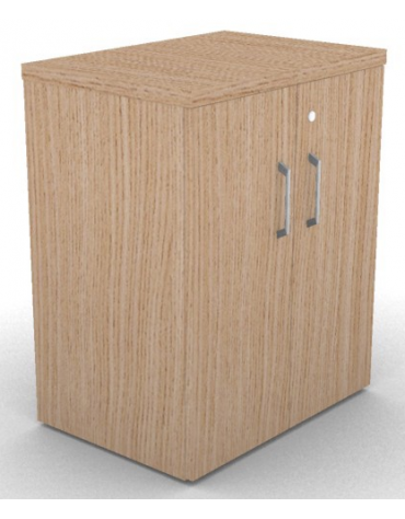 Mobile contenitore complanare con ante per scrivania in melaminico con spessore piano mm 30 - Colori a scelta - cm 42x60x74,5h