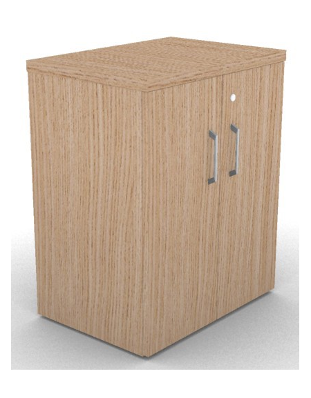 Mobile contenitore complanare con ante per scrivania in melaminico con spessore piano mm 30 - Colori a scelta - cm 42x60x74,5h