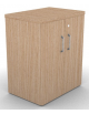Mobile contenitore complanare con ante per scrivania in melaminico con spessore piano mm 30 - Colori a scelta - cm 42x60x74,5h