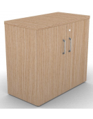 Mobile contenitore complanare con ante per scrivania in melaminico con spessore piano mm 30 - Colori a scelta - cm 42x80x74,5h