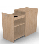 Mobile contenitore complanare per scrivania in melaminico con spessore piano mm 18 - Colori a scelta - cm 42x60x73,5h