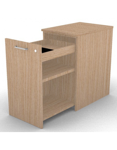 Mobile contenitore complanare per scrivania in melaminico con spessore piano mm 18 - Colori a scelta - cm 42x60x73,5h