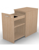 Mobile contenitore complanare per scrivania in melaminico con spessore piano mm 25 - Colori a scelta - cm 42x60x74h