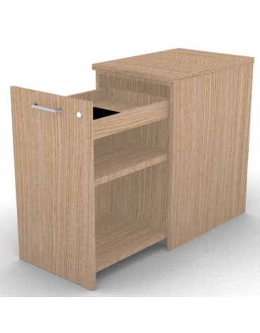 Mobile contenitore complanare per scrivania in melaminico con spessore piano mm 25 - Colori a scelta - cm 42x60x74h