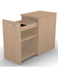 Mobile contenitore complanare per scrivania in melaminico con spessore piano mm 25 - Colori a scelta - cm 42x60x74h