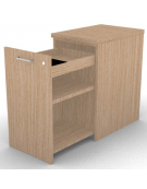 Mobile contenitore complanare per scrivania in melaminico con spessore piano mm 30 - Colori a scelta - cm 42x60x74,5h