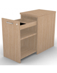 Mobile contenitore complanare per scrivania in melaminico con spessore piano mm 30 - Colori a scelta - cm 42x60x74,5h