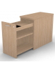 Mobile contenitore complanare per scrivania in melaminico con spessore piano mm 30 - Colori a scelta - cm 42x80x74,5h