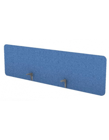 Schermo fonoassorbente rivestito in tessuto per scrivania e/o workstation, spessore 18 mm - Colori a Scelta - cm 180x18x50h