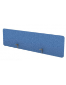 Schermo fonoassorbente rivestito in tessuto per scrivania e/o workstation, spessore 18 mm - Colori a Scelta - cm 200x18x50h