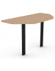 Terminale doppio per bench - piano melaminico spessore mm 30 con gamba autoportante - Colori a scelta - cm 60x125x74,5h