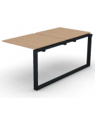 Allungo per benches doppio - piano melaminico spessore mm 18 e gamba ad anello chiuso - Colori a scelta - cm 80x165x73,5h