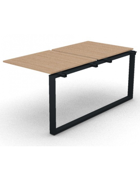 Allungo per benches doppio - piano melaminico spessore mm 18 e gamba ad anello chiuso - Colori a scelta - cm 80x165x73,5h