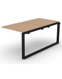Allungo per benches doppio - piano melaminico spessore mm 18 e gamba ad anello chiuso - Colori a scelta - cm 80x165x73,5h
