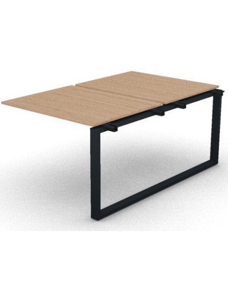 Allungo per benches doppio - piano melaminico spessore mm 18 e gamba ad anello chiuso - Colori a scelta - cm 100x165x73,5h