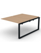 Allungo per benches doppio - piano melaminico spessore mm 18 e gamba ad anello chiuso - Colori a scelta - cm 120x165x73,5h