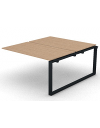 Allungo per benches doppio - piano melaminico spessore mm 18 e gamba ad anello chiuso - Colori a scelta - cm 140x165x73,5h