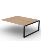 Allungo per benches doppio - piano melaminico spessore mm 18 e gamba ad anello chiuso - Colori a scelta - cm 200x165x73,5h